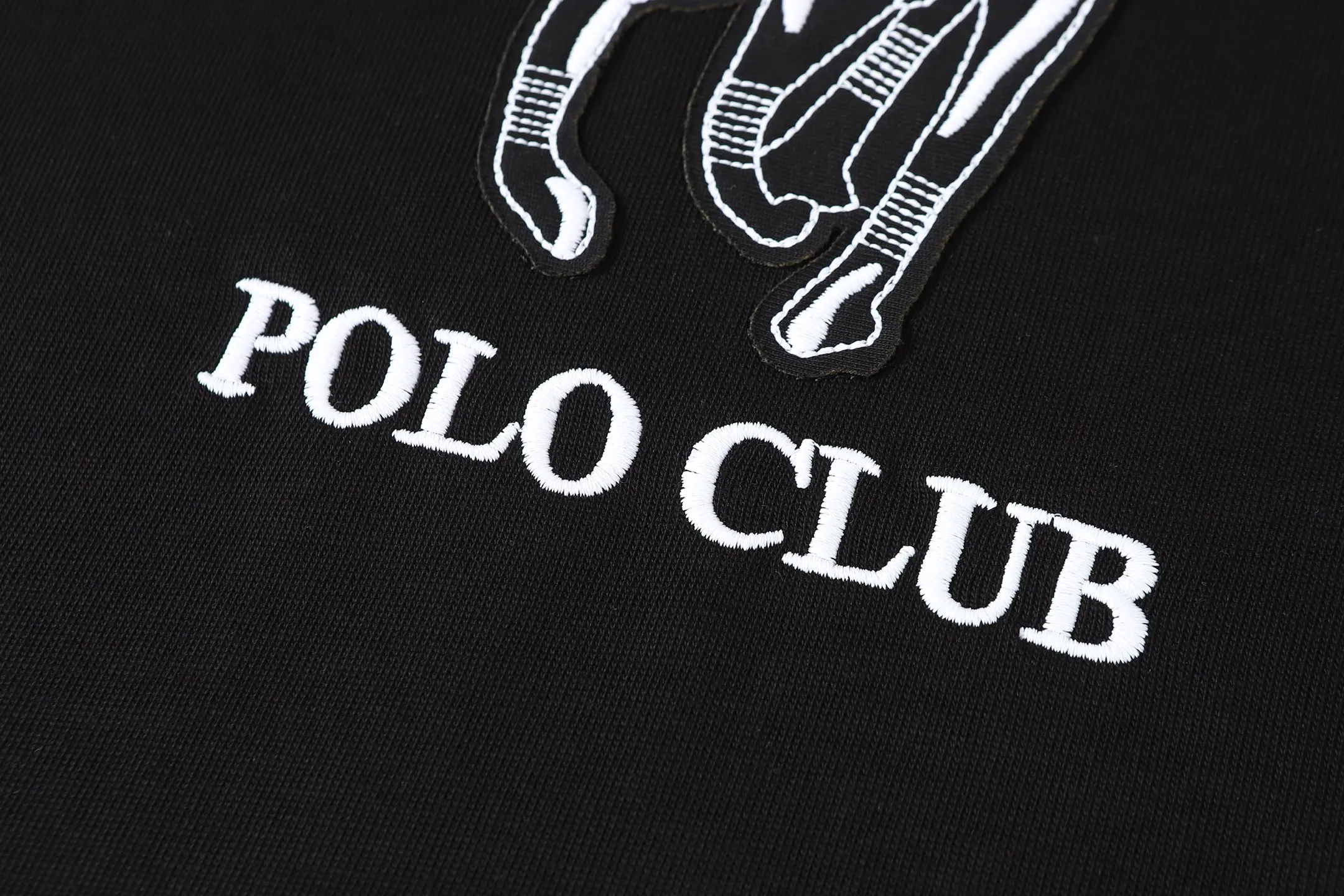 P140 💰 Actual pictures [High-end quality] Code: 8910# Color: Black White Size: S to XXL 2026ss New Ralph Lauren 320g customized fabric Round neck short sleeves Special embroidery Burnt patch Loose version for men and women